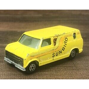 Yatming Ford Econoline Van Sunbird No.1501 Yellow Made in Hong Kong